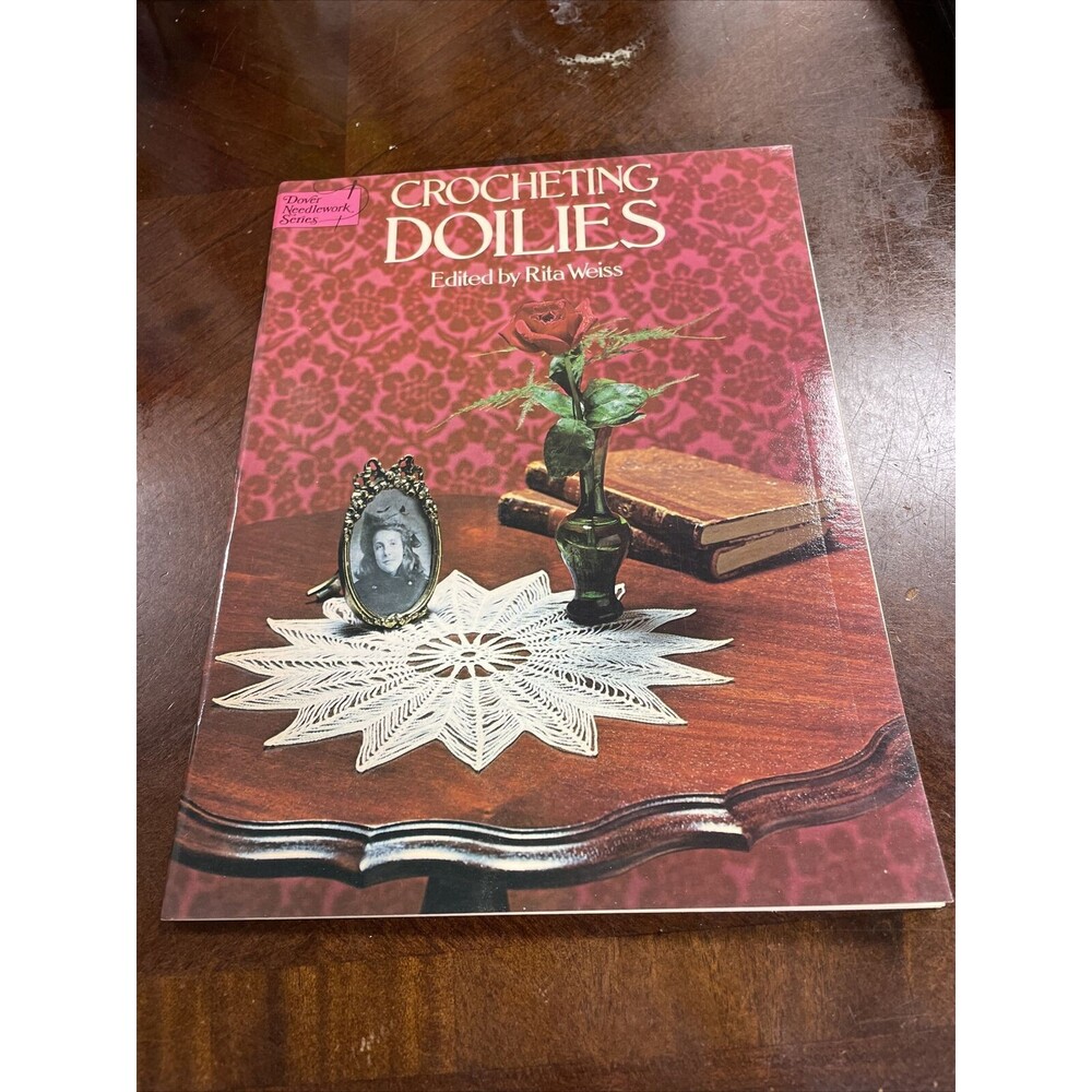 Vintage 1976 Crocheting Doilies Pattern Book Dover Needlework Series Rita Weiss